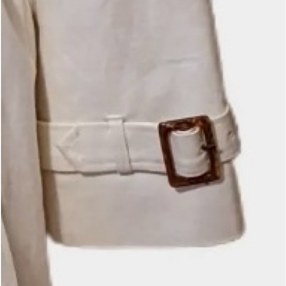 Talbots Double Breasted Trench Coat Size 12 - Picture 6 of 8